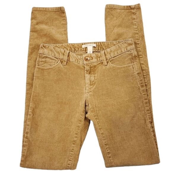 Banana Republic Womens Corduroy Pants Size 26 Long Tan Stretch Cords - Picture 1 of 5